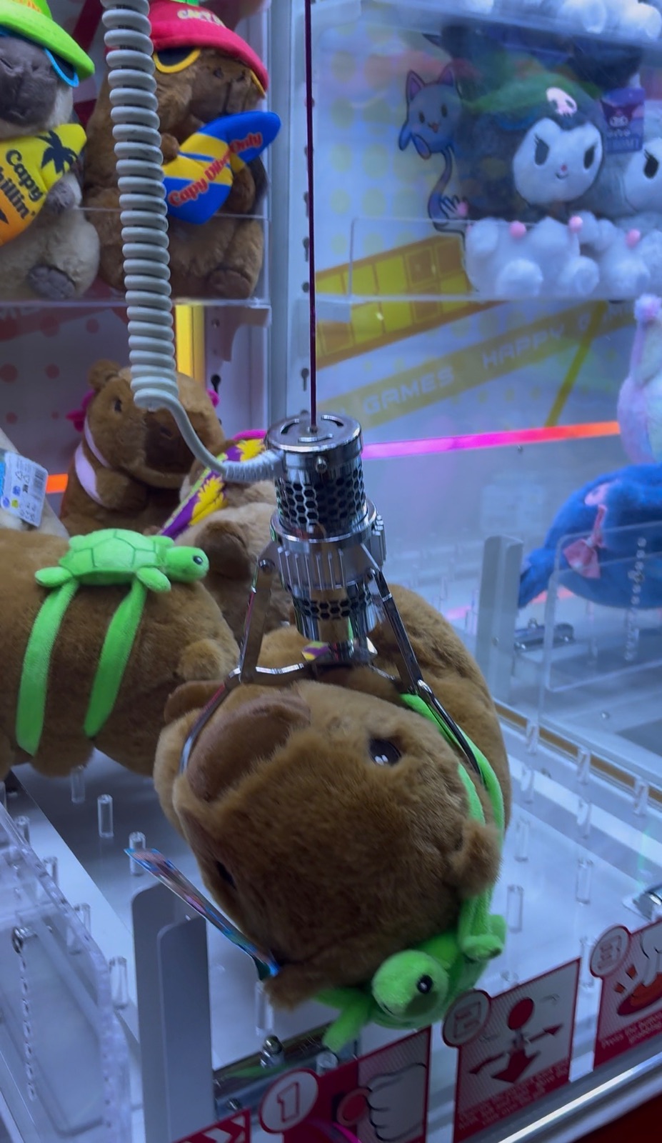 Claw machines at Golden Sands in Cromer, England