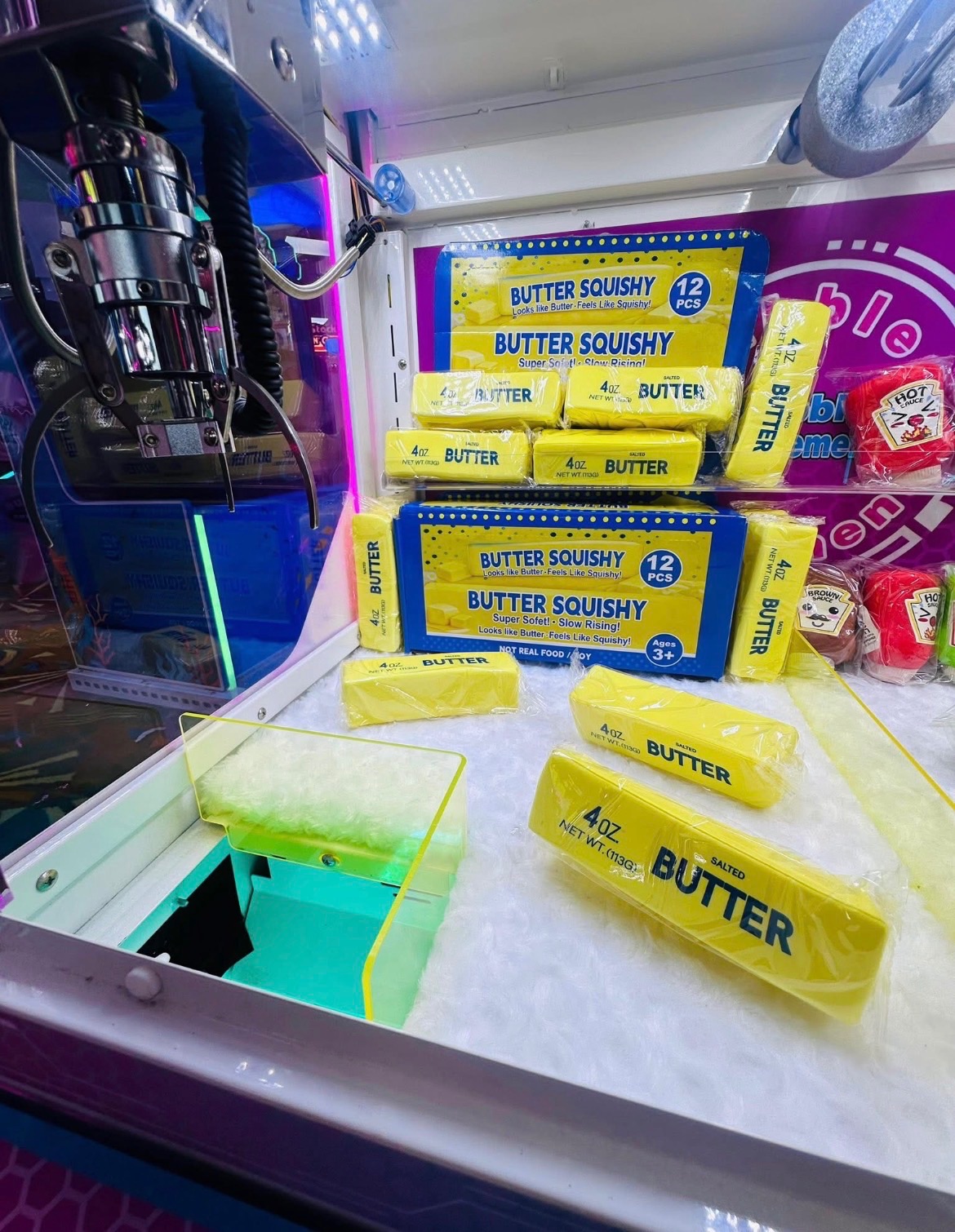 Claw machines at Bubbles Family Amusements in Hopton, England