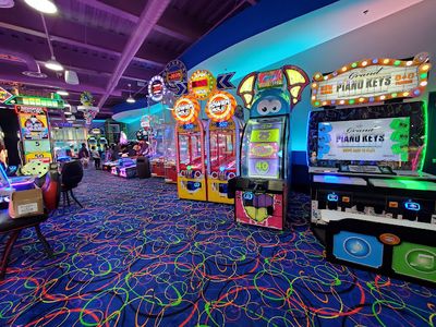 Claw machines at Arcade City Gatlinburg in Gatlinburg, Tennessee