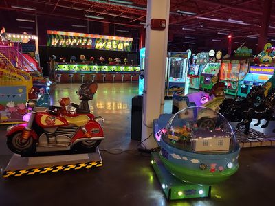 Claw machines at Arcade Orlando at Dezerland Park Orlando in Orlando, Florida