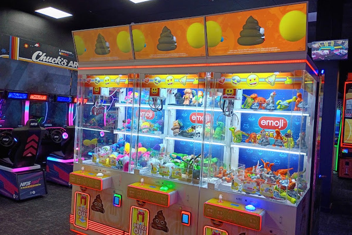 Claw machines at Chuck's Arcade in St. Petersburg, Florida