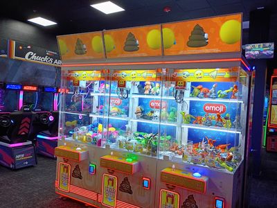 Claw machines at Chuck's Arcade in St. Petersburg, Florida
