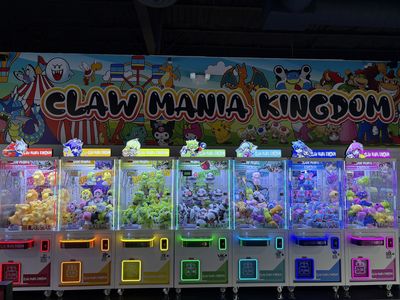 Claw Mania Kingdom claw machine venue in Houston, Texas