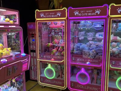 Claw machines at Claw Station in North York, Ontario