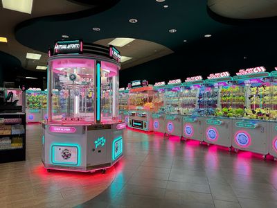 Claw machines at Claw World - Bayshore in Nepean, Ontario