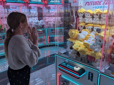 Claw machines at Claw World - St. Laurent in Ottawa, Ontario