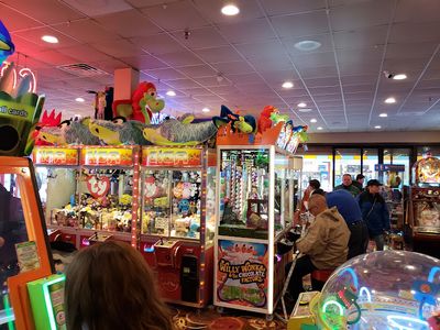 Claw machines at Coin Castle in Seaside Heights, New Jersey