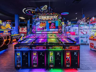 Claw machines at Crazy Bear Amusement in Nepean, Ontario