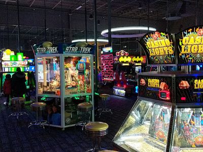 Claw machines at Dave & Buster's Oakville in Oakville, Ontario