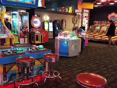 Claw machines at Dave & Buster's Vaughan in Vaughan, Ontario