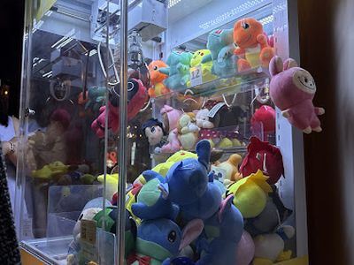 Claw machines at Flux Entertainment Inc. in Vancouver, British Columbia