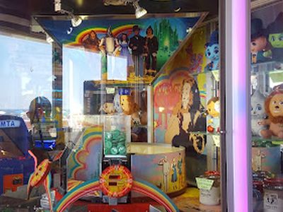 Claw machines at Fun City Arcade in Ocean City, Maryland