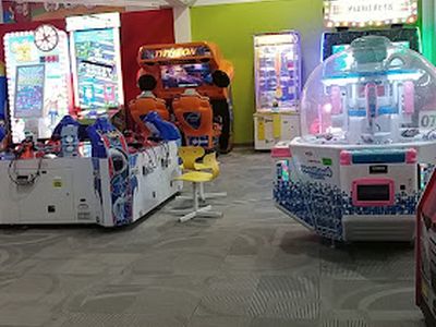 Claw machines at Fun Time in Markham, Ontario