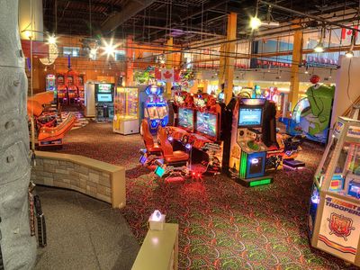 Claw machines at Funhaven in Ottawa, Ontario