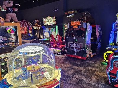 Claw machines at FUNNECT in Richmond Hill, Ontario