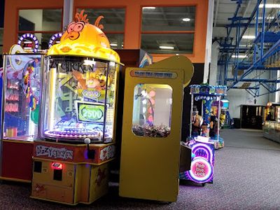 Claw machines at Funworx in Kitchener, Ontario