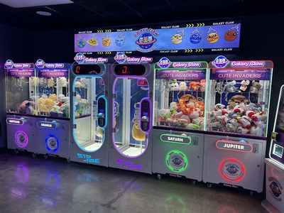 Galaxy Claw claw machine venue in Riverside, California