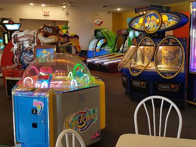 Claw machines at Galaxy Games & Golf in Columbus, Ohio