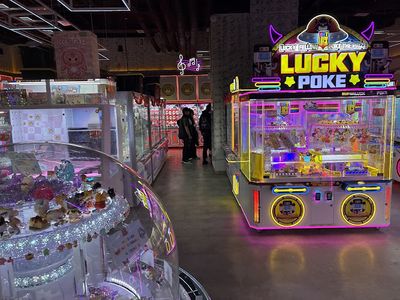 Claw machines at Gatcha in Flushing, New York