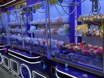 Claw machines at Gatcha in Saugus, Massachusetts