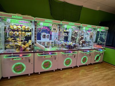 Claw machines at Grabbit Arcade in St Paul, Minnesota