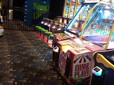 Claw machines at In The Game Peabody in Peabody, Massachusetts
