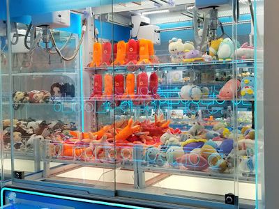 Claw machines at Jido Mart in San Francisco, California