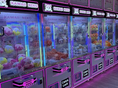 Claw machines at Kawaii Neko in Kissimmee, Florida