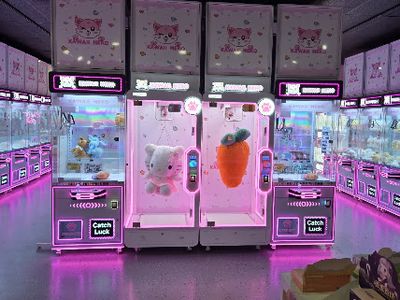Claw machines at Kawaii Neko in Orlando, Florida
