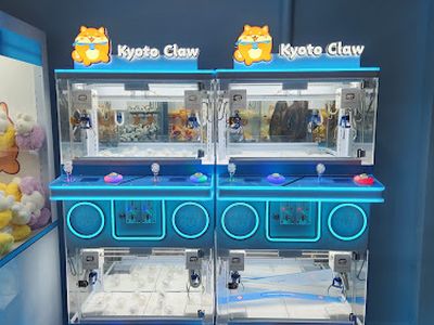 Claw machines at Kyoto Claw in Hamilton, Ontario