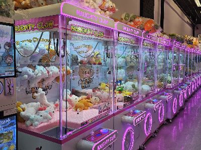 Claw machines at Le Naughty Claw in Montreal, Quebec