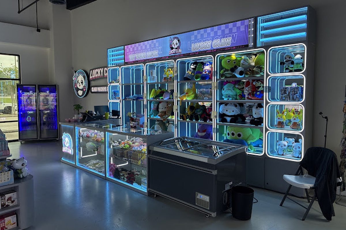 Lucky Claw, a claw machine venue in Prairieville, Louisiana