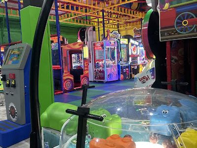 Claw machines at Luv 2 Play Calgary in Calgary, Alberta