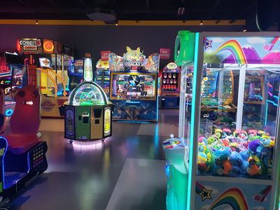 Claw machines at Main Event Tucson in Tucson, Arizona
