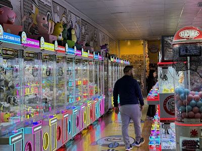 Claw machines at Matte in Jackson Heights, New York