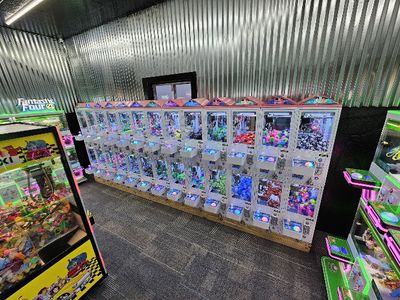 Claw machines at Pier Arcade in Old Orchard Beach, Maine