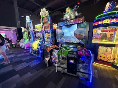 Claw machines at Playdium Vaughan in Concord, Ontario