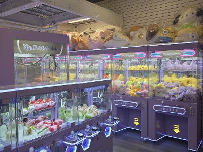Claw machines at PokinPokin in Scarborough, Ontario