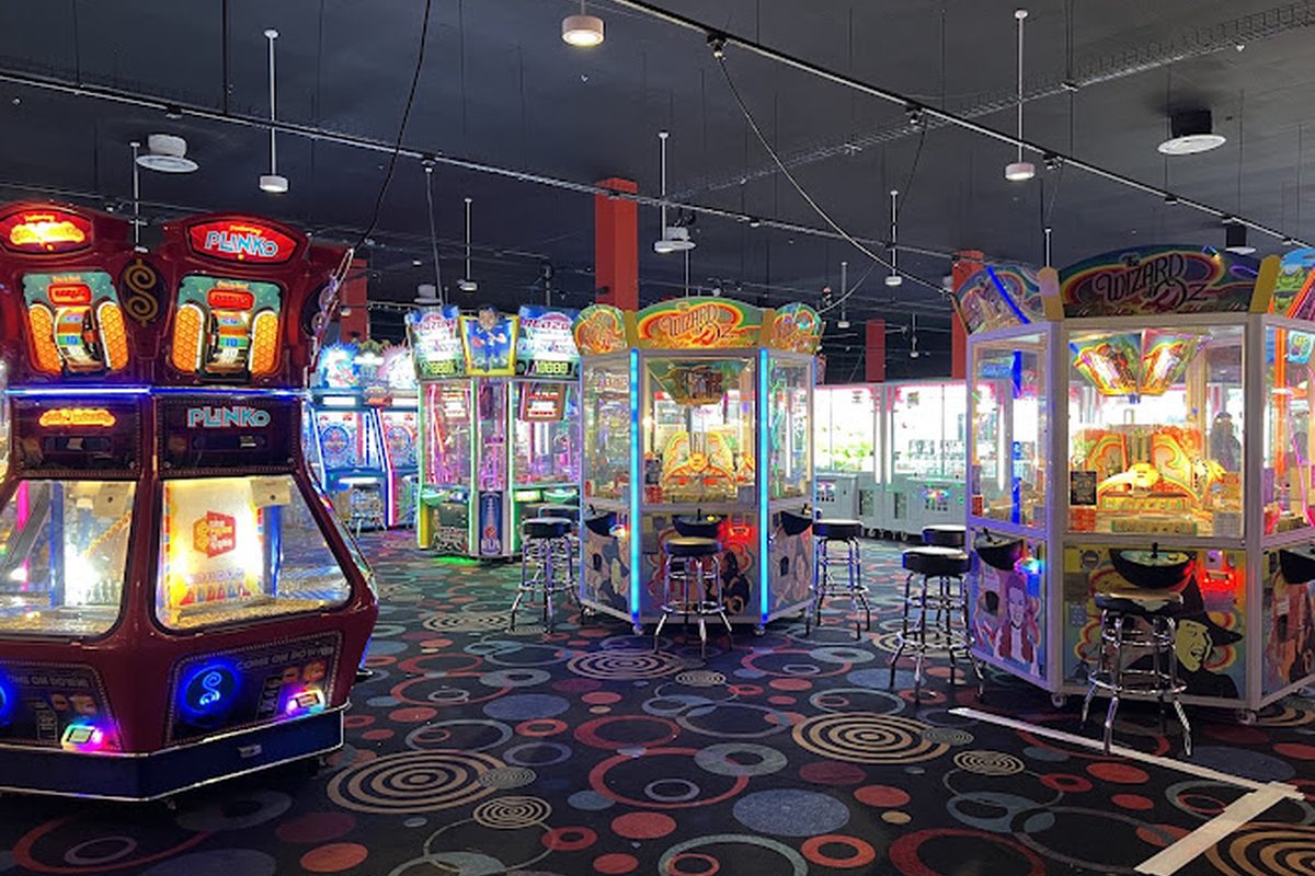 Claw machines at Round1 Bowling & Arcade - Arlington in Arlington, Texas