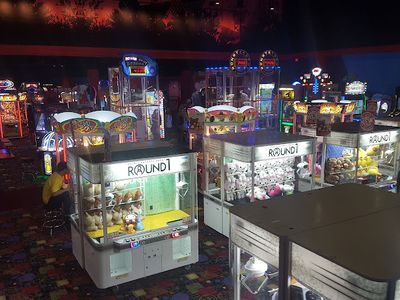 Claw machines at Round1 Bowling & Arcade - Concord in Concord, California
