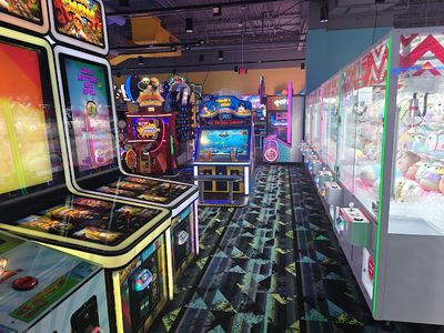 Claw machines at Round1 Bowling & Arcade - Elizabeth in Elizabeth, New Jersey