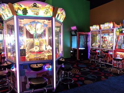 Claw machines at Round1 Bowling & Arcade - San Jose in San Jose, California