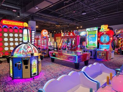 Claw machines at Round1 Bowling & Arcade - South Portland in South Portland, Maine
