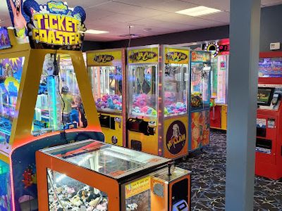 Claw machines at Ryan Family Amusements- Plymouth in Plymouth, Massachusetts