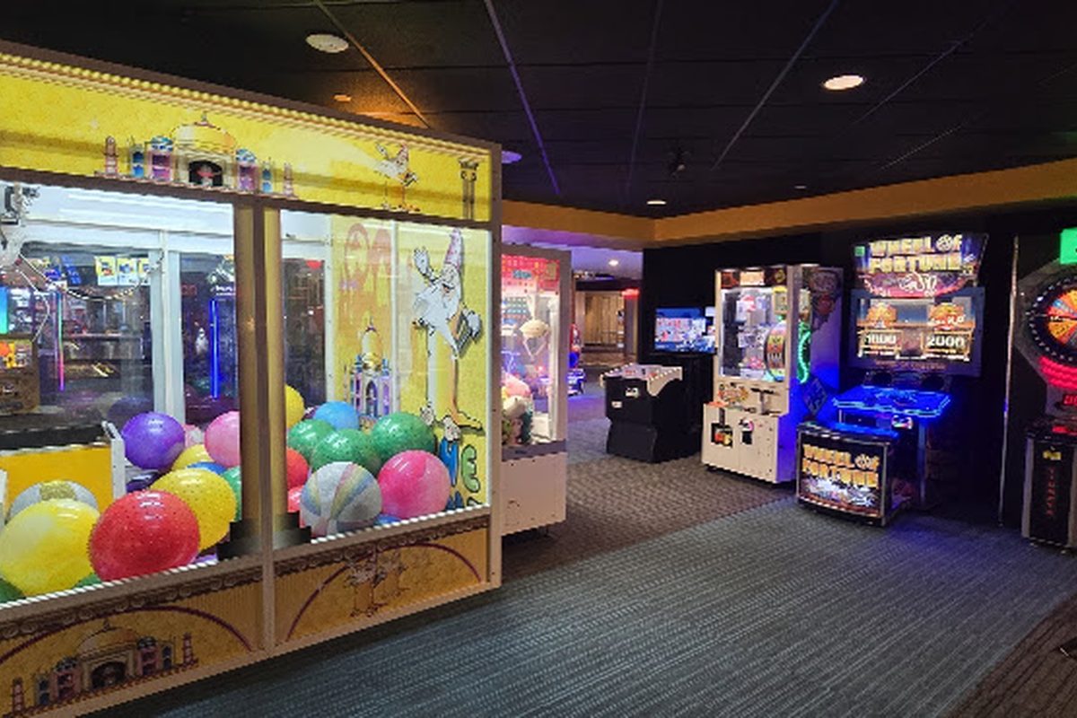 Claw machines at Scarborough Xscape Entertainment Centre in Scarborough, Ontario