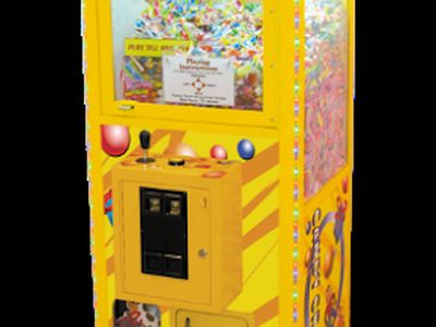 Claw machines at Smart Industries in Des Moines, Iowa
