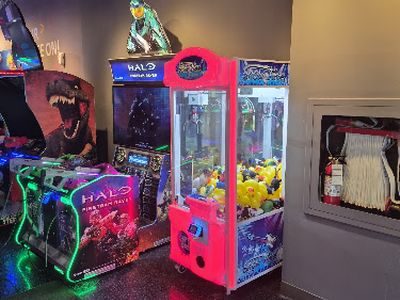 Claw machines at The Play Scape in Scarborough, Ontario
