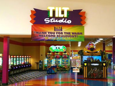 Claw machines at Tilt Studio in Beaumont, Texas