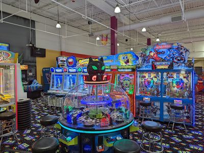 Claw machines at Tilt Studio in St Clairsville, Ohio