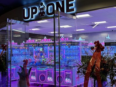 Claw machines at Up One in Flushing, New York